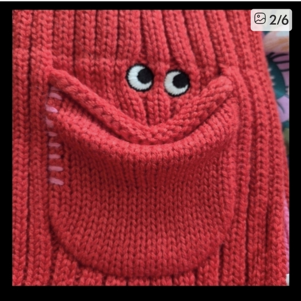 NWT☆ Anya Hindmarch × Uniqlo Scarf   / Pink Red